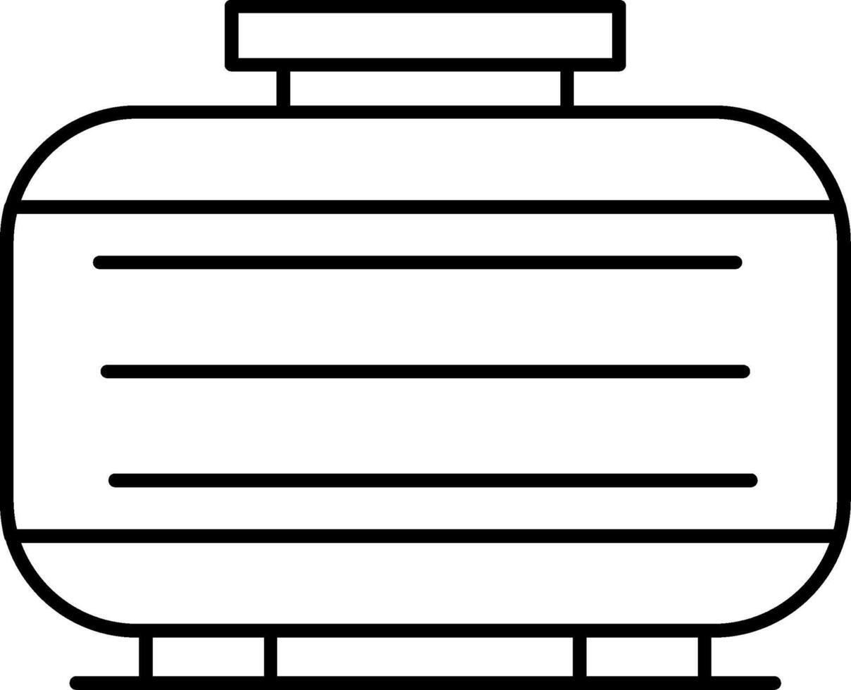 Septic Tank Line Icon vector
