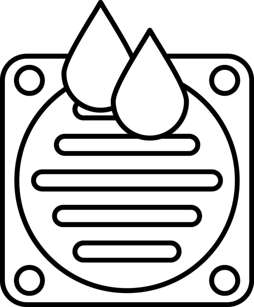Drainage Line Icon vector