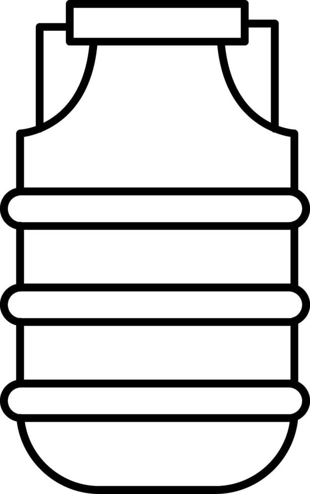 Water Carrier Line Icon vector