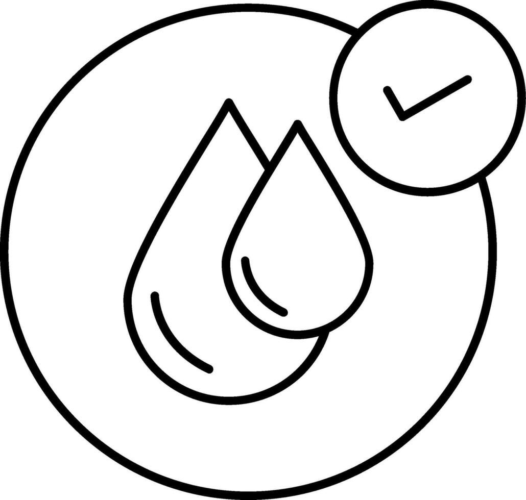 Clean Water Line Icon vector