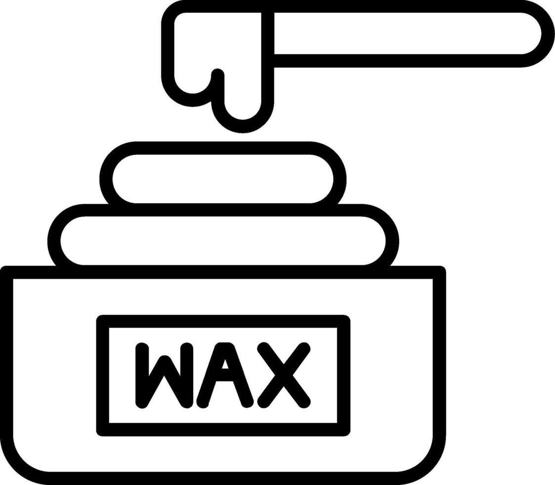 Wax Line Icon vector