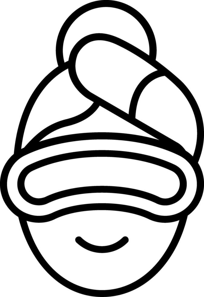 Eye Mask Line Icon vector