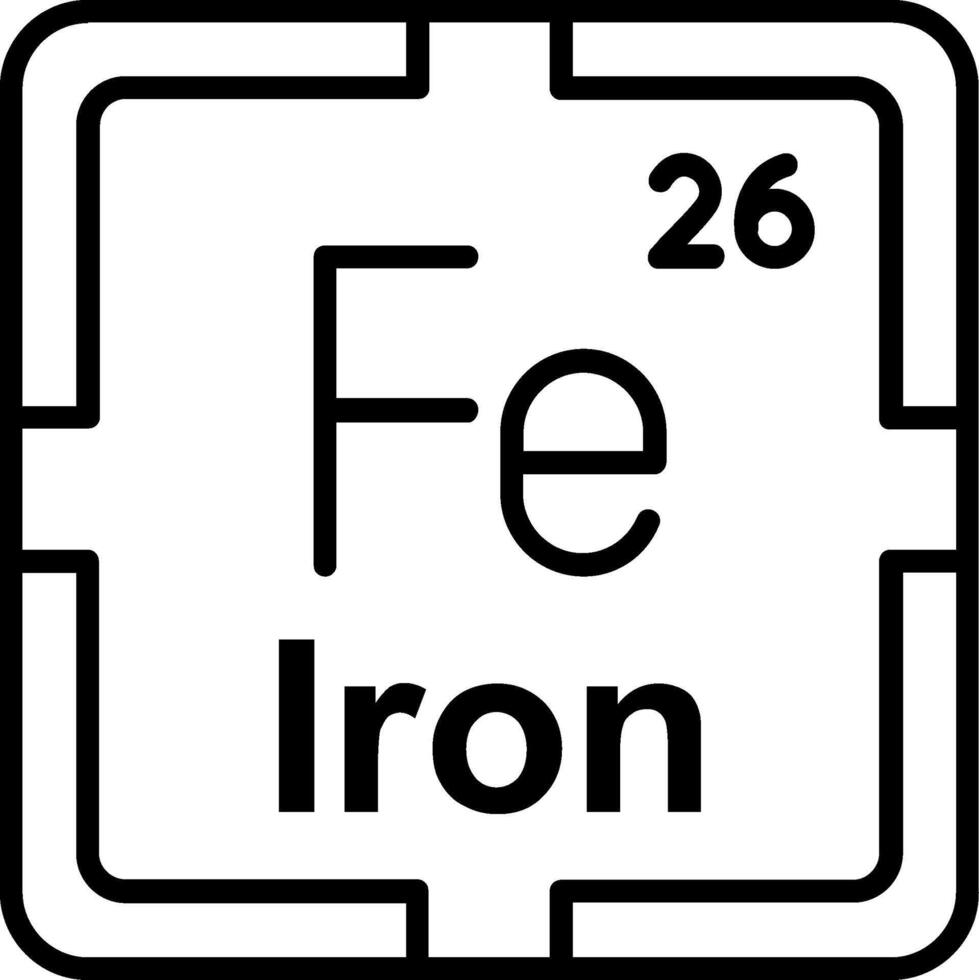 Iron Line Icon vector