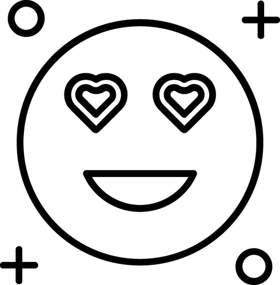 In love Line Icon vector