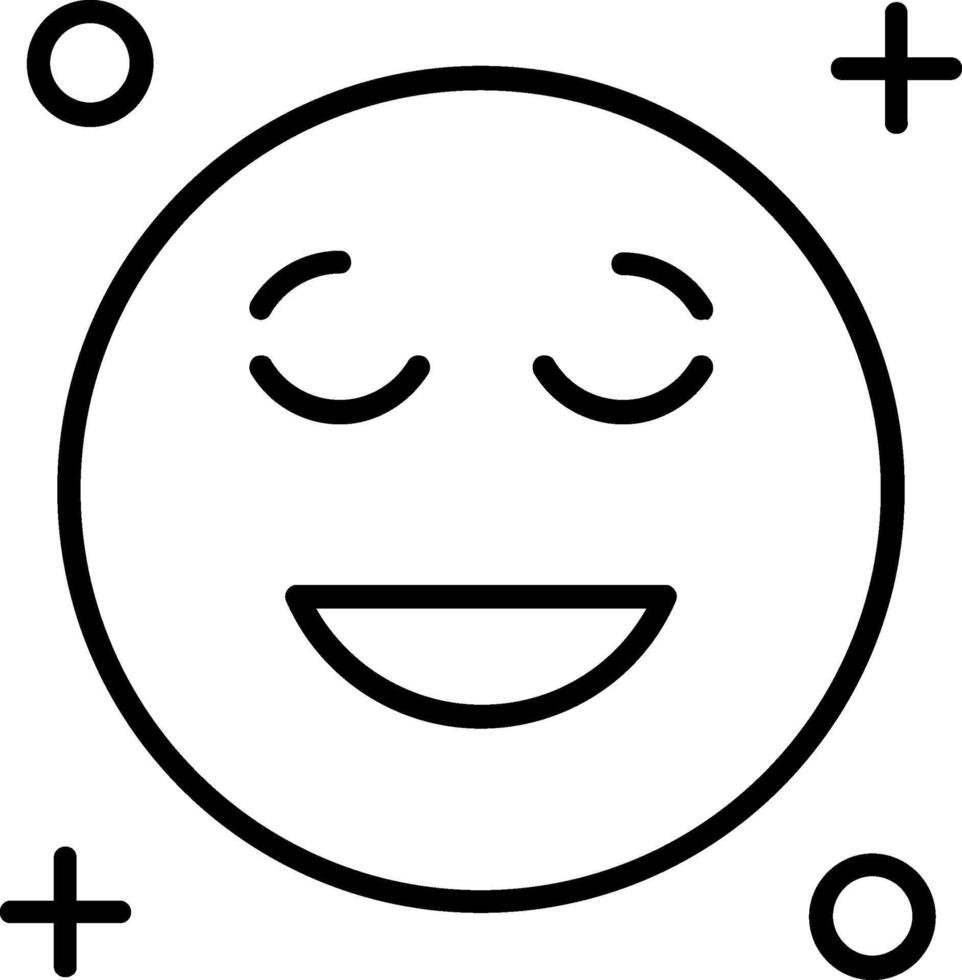 Sad Line Icon vector
