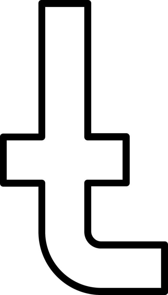 Small t Icon vector