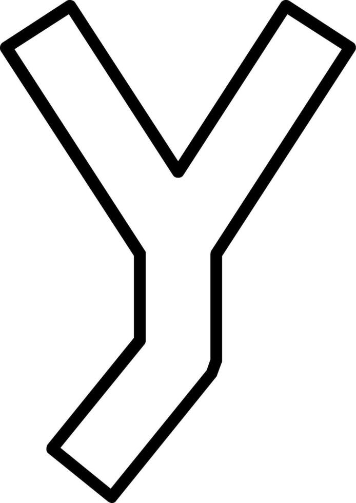 Small y Icon vector