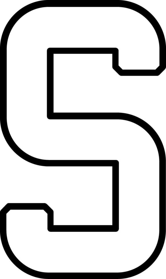 Small s Icon vector