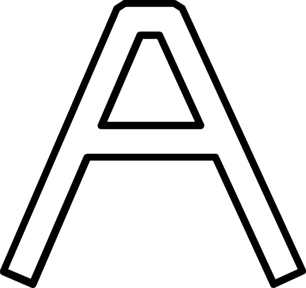 Capital A Icon vector