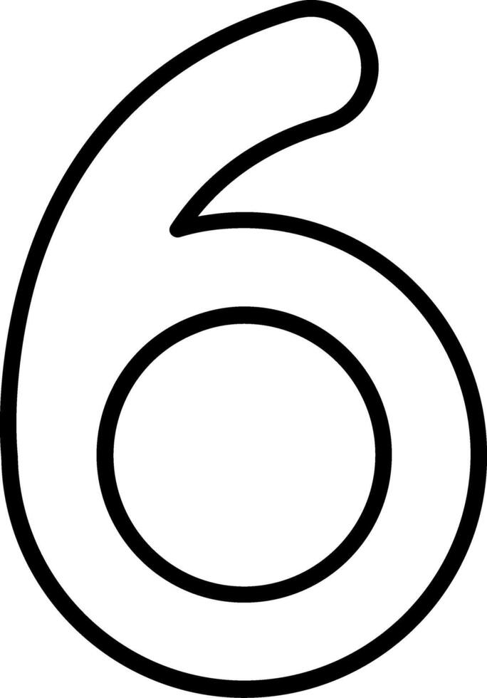 Six Line Icon vector