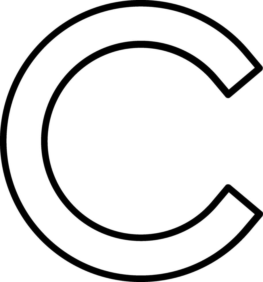 Small c Icon vector