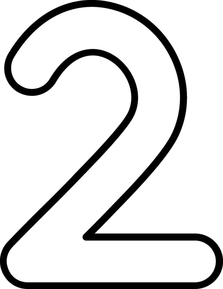 Two Line Icon vector