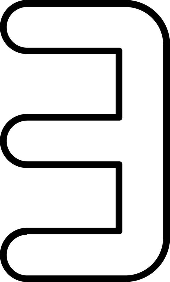 Three Line Icon vector