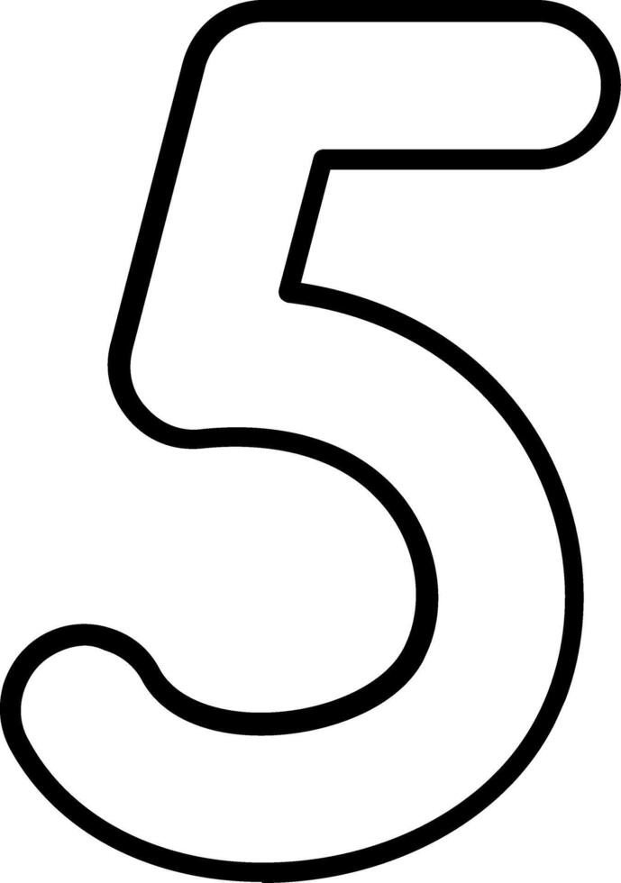 Five Line Icon vector