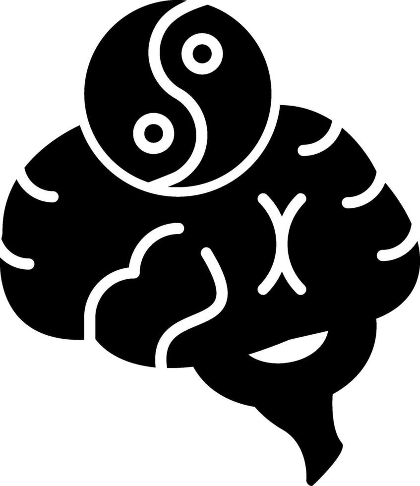 Stress Management Glyph Icon vector