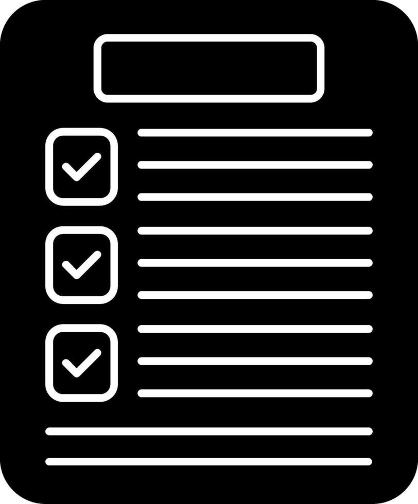 Results Glyph Icon vector