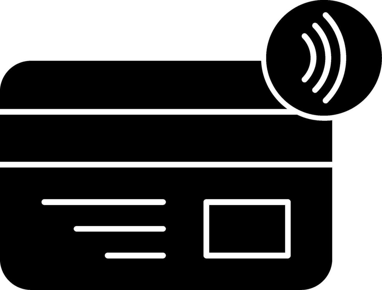 Nfc Payment Glyph Icon vector