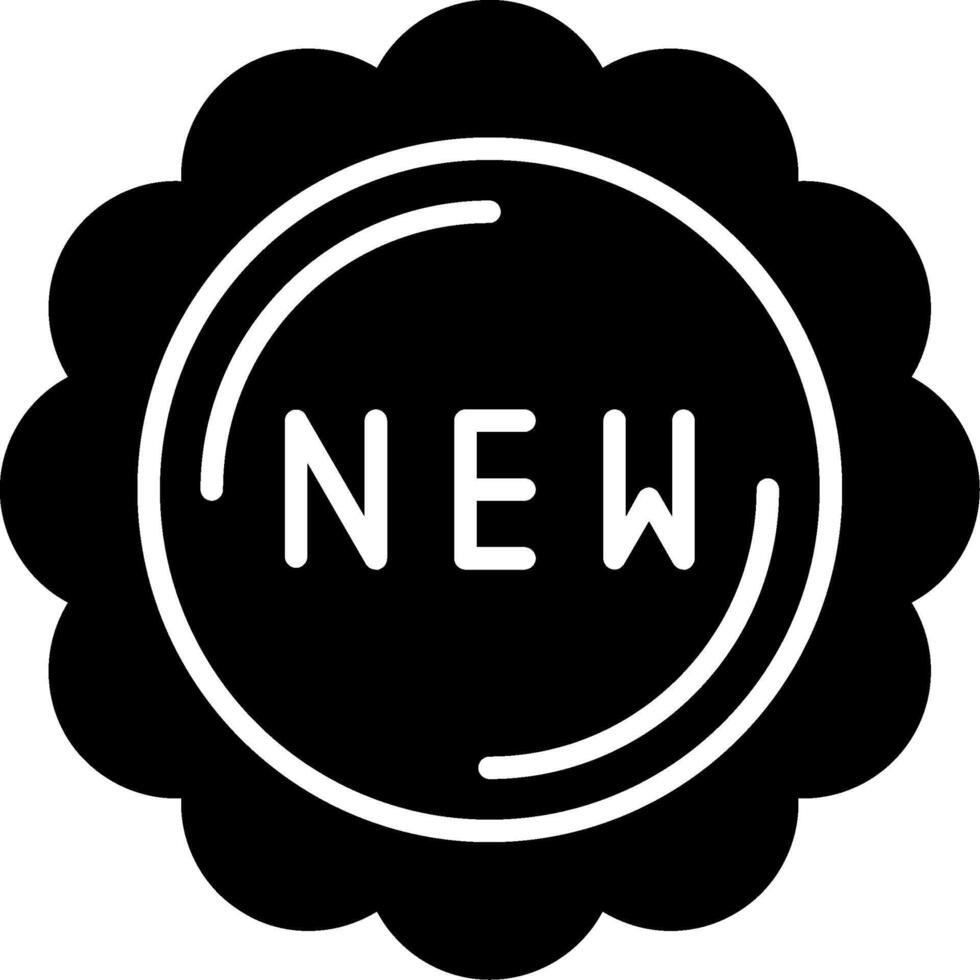New Glyph Icon vector