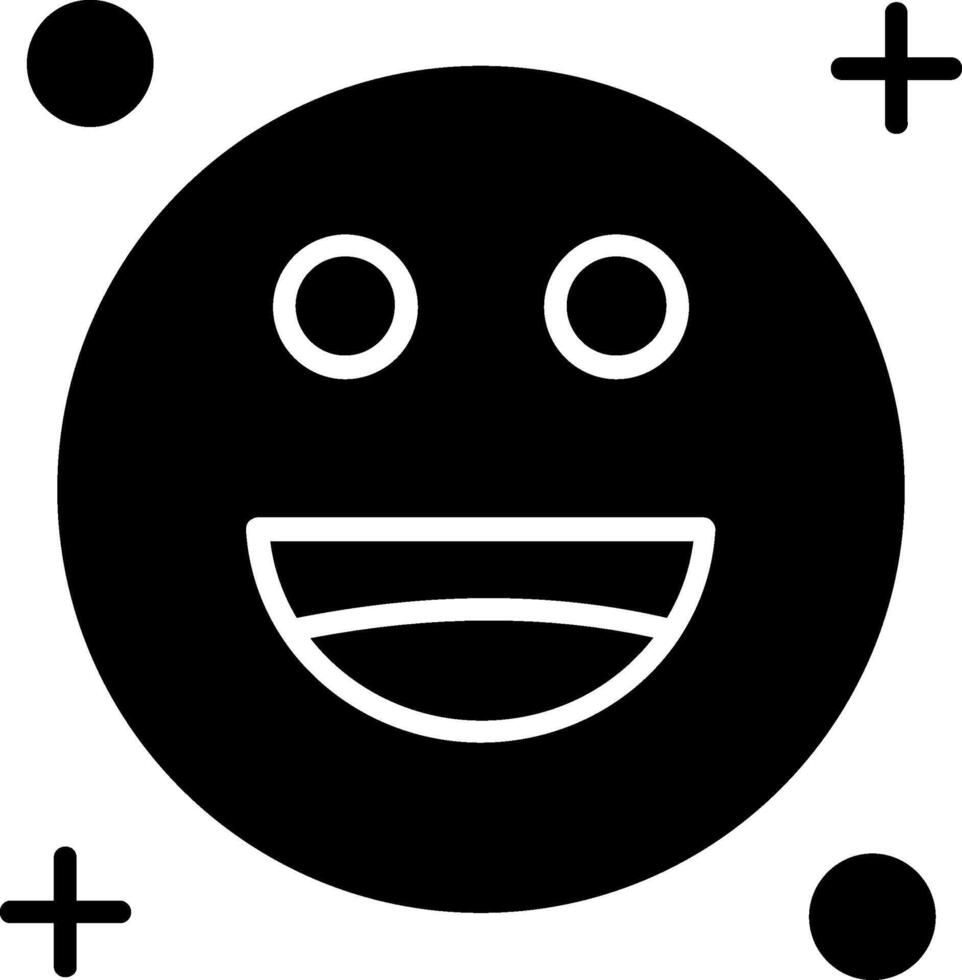 Smile Glyph Icon vector