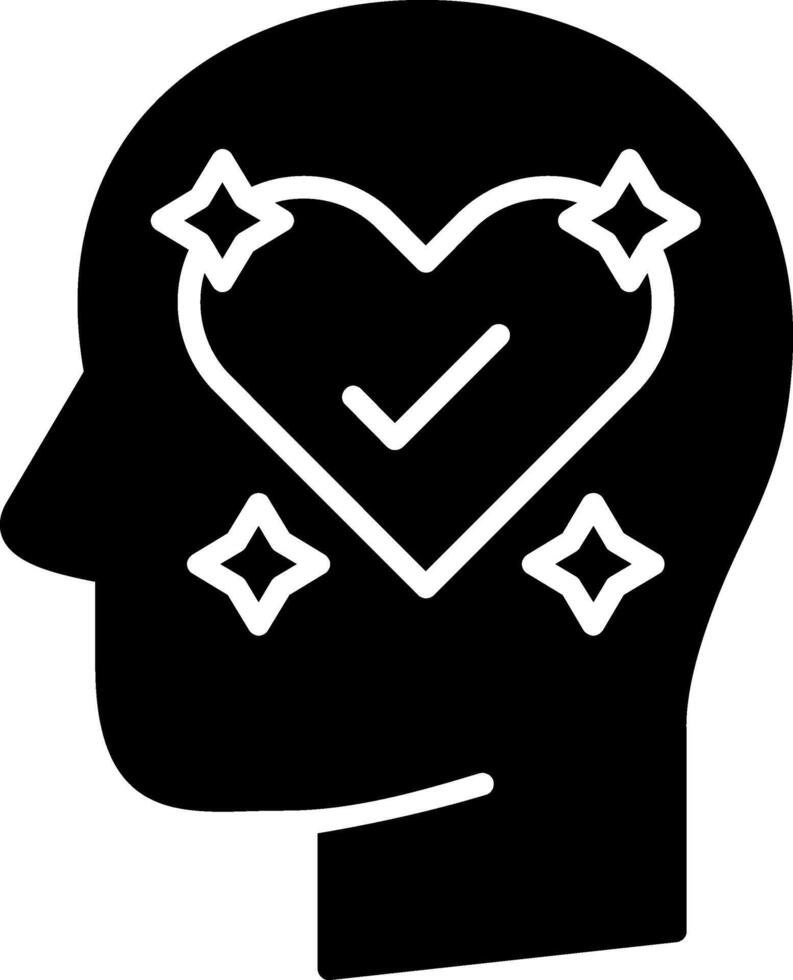 Mental Care Glyph Icon vector