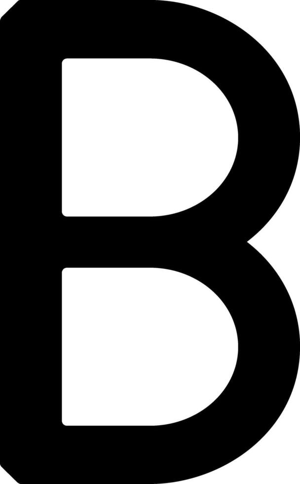 Capital B Icon vector