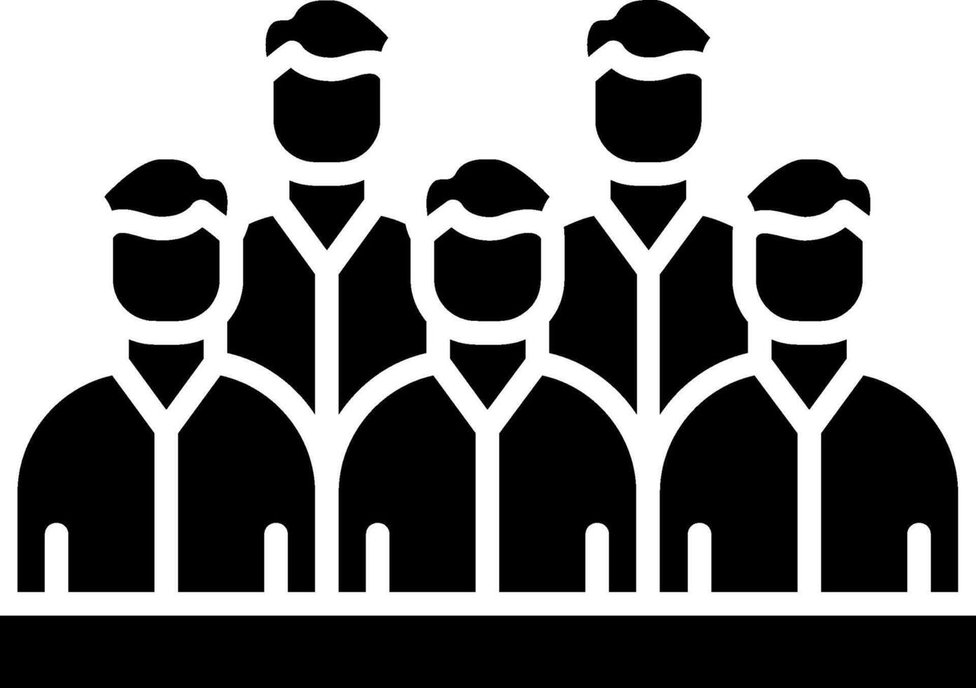 Spectators Glyph Icon vector