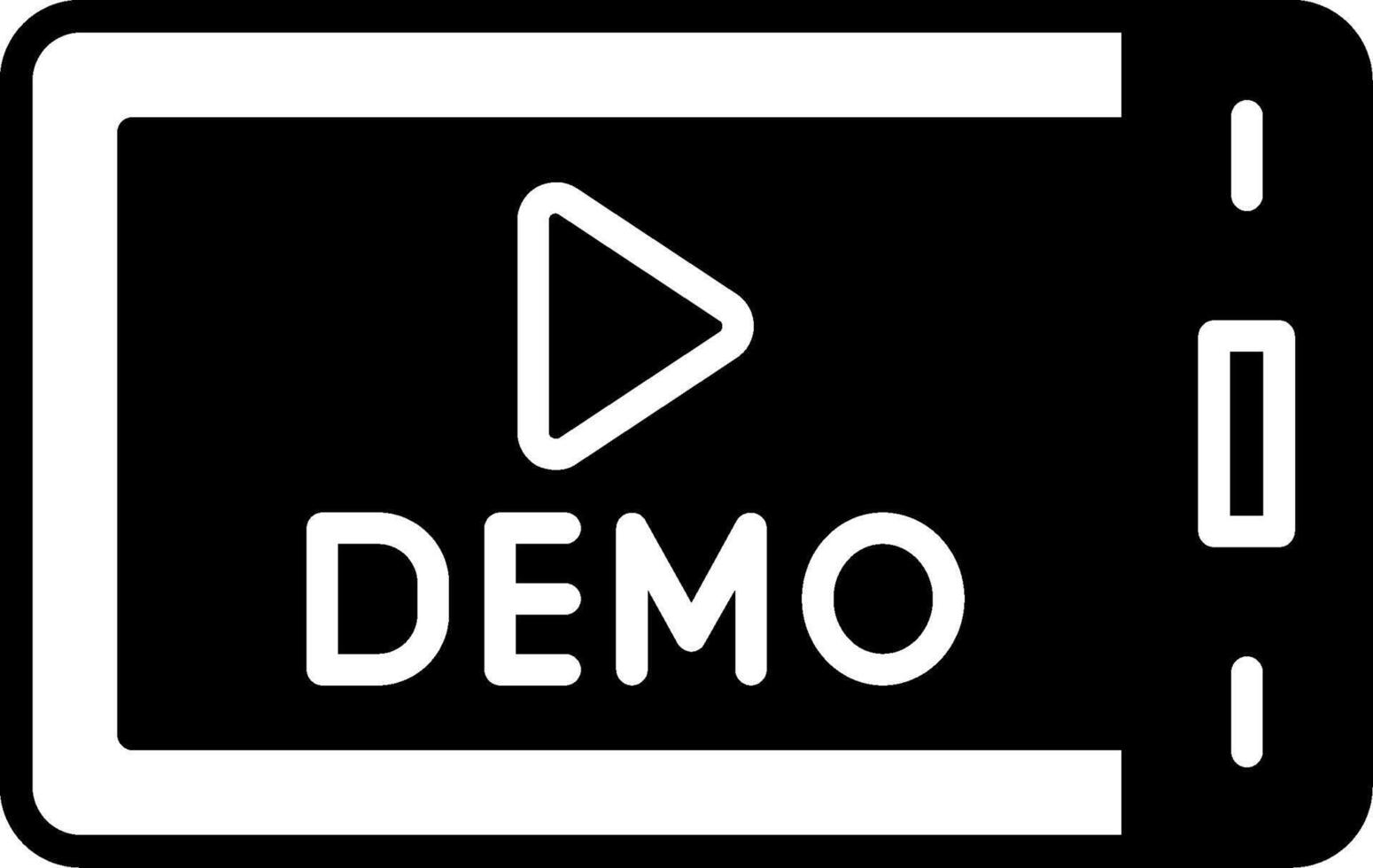 Demo Glyph Icon vector