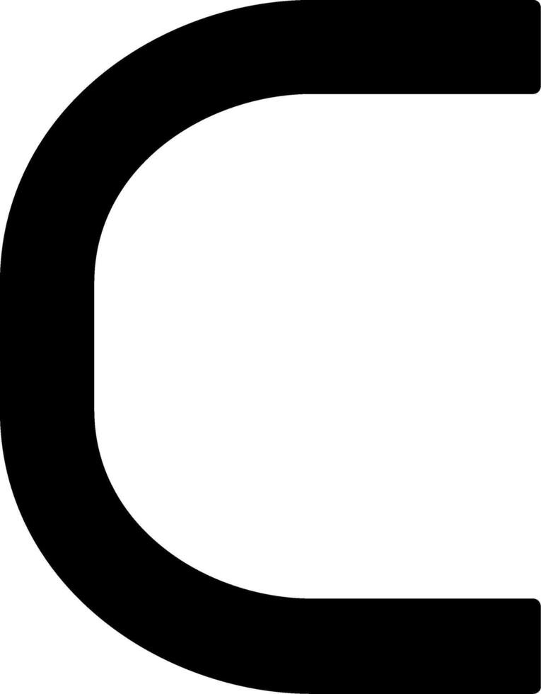 Capital C Icon vector