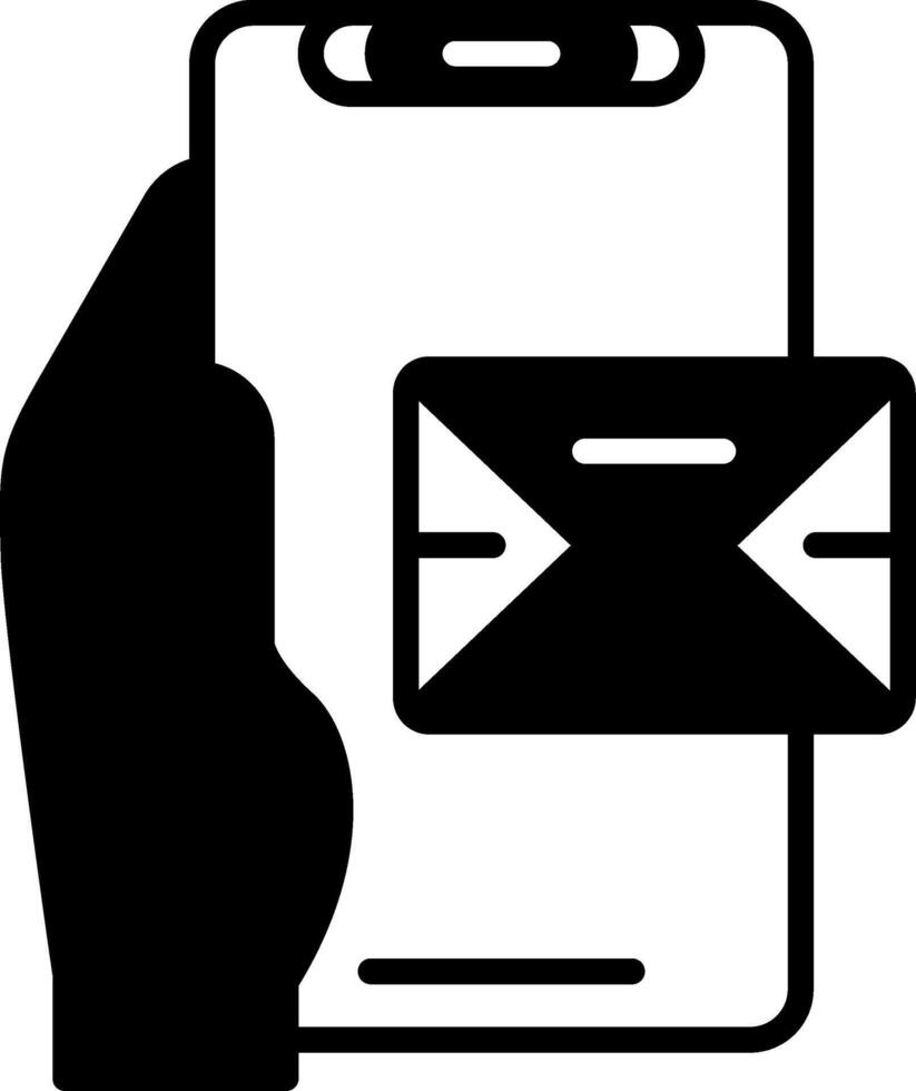 Email Glyph Icon vector