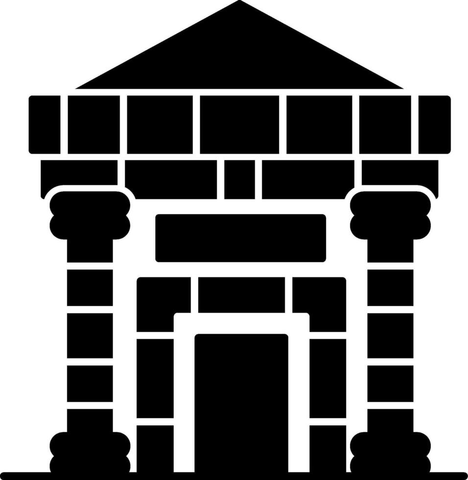 Museum Glyph Icon vector