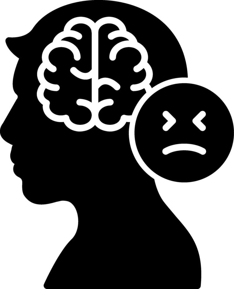 Mood Swings Glyph Icon vector