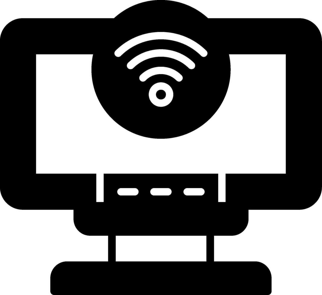 Internet Access Glyph Icon vector