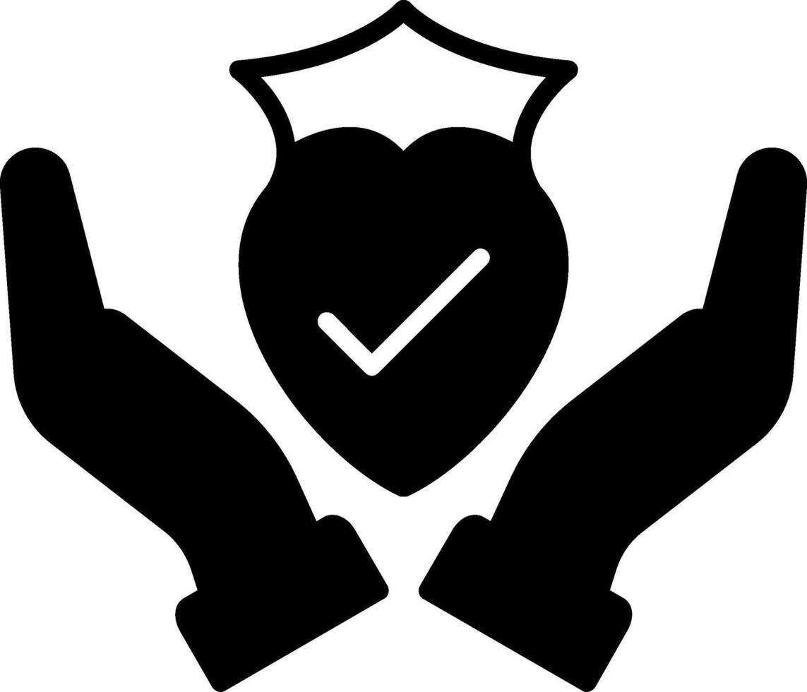 Trust Glyph Icon vector