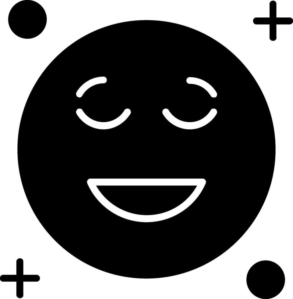 Sad Glyph Icon vector
