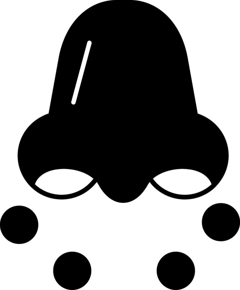 Pollen Allergy Glyph Icon vector