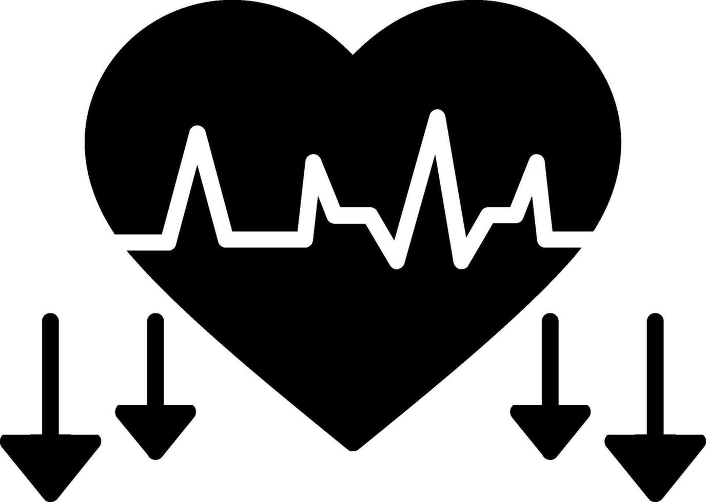 Blood Pressure Drop Glyph Icon vector