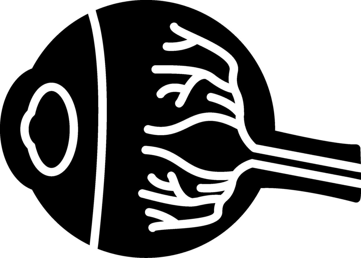 Eye Ball Glyph Icon vector