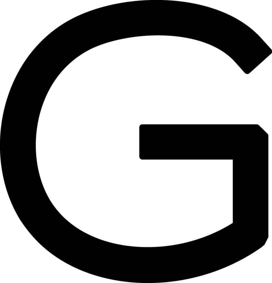 Capital G Icon vector