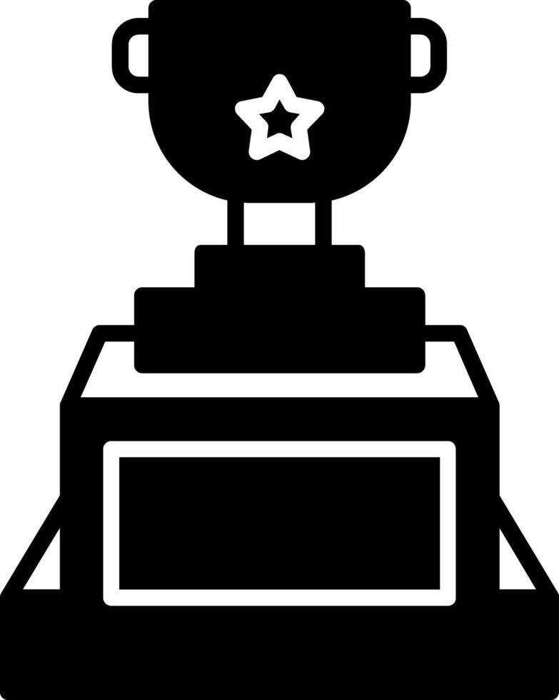 Trophy Glyph Icon vector