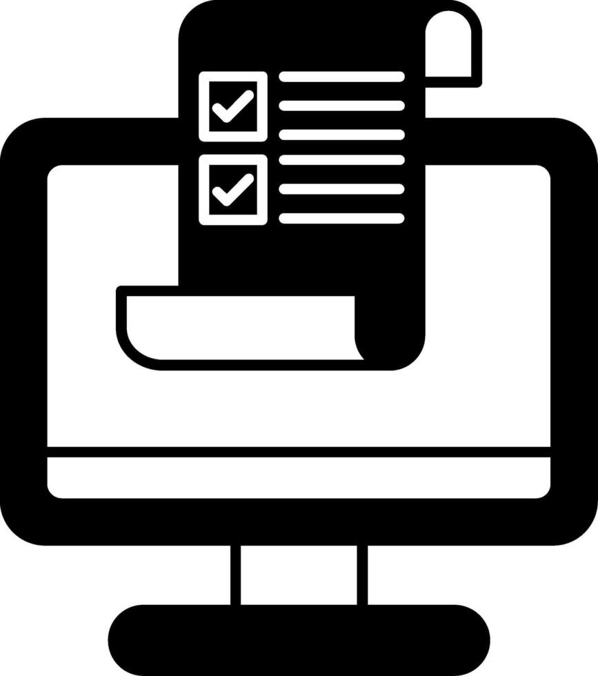 Brief Glyph Icon vector