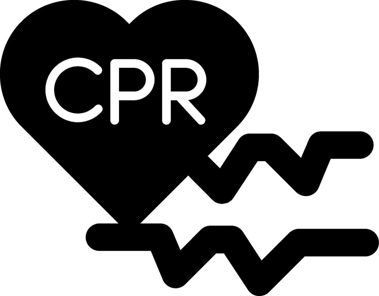 Cpr Glyph Icon vector