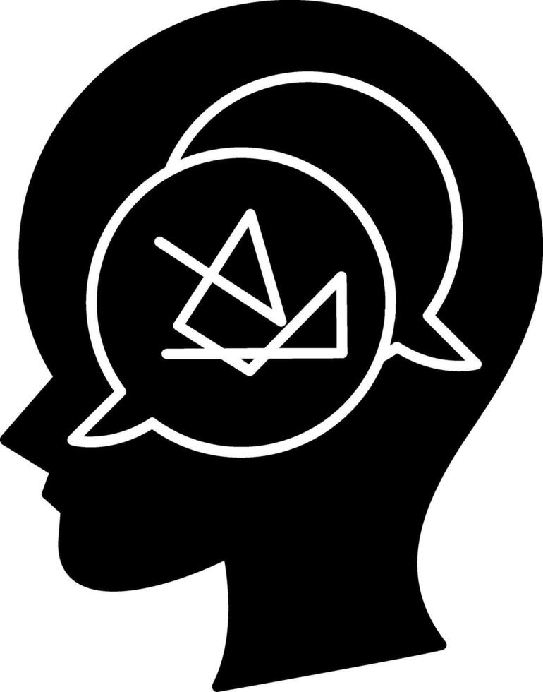 Confusion Glyph Icon vector