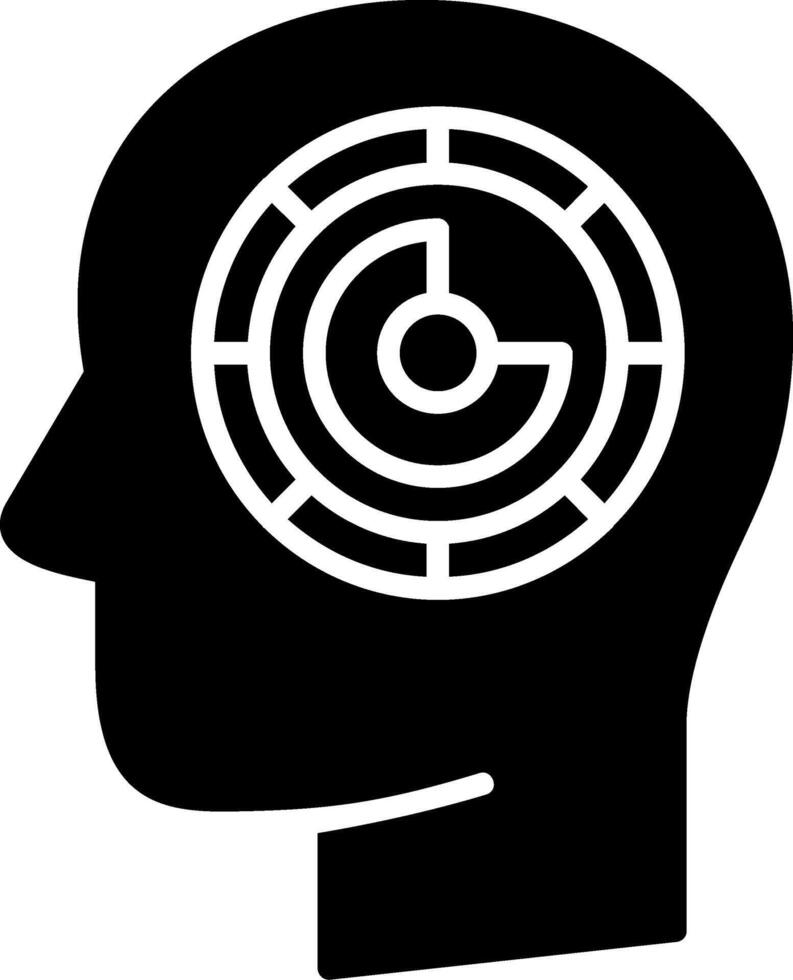 Maze Glyph Icon vector