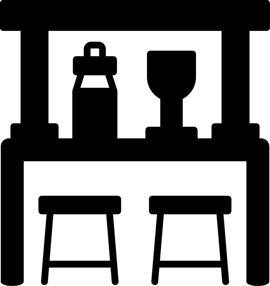 Bar Glyph Icon vector