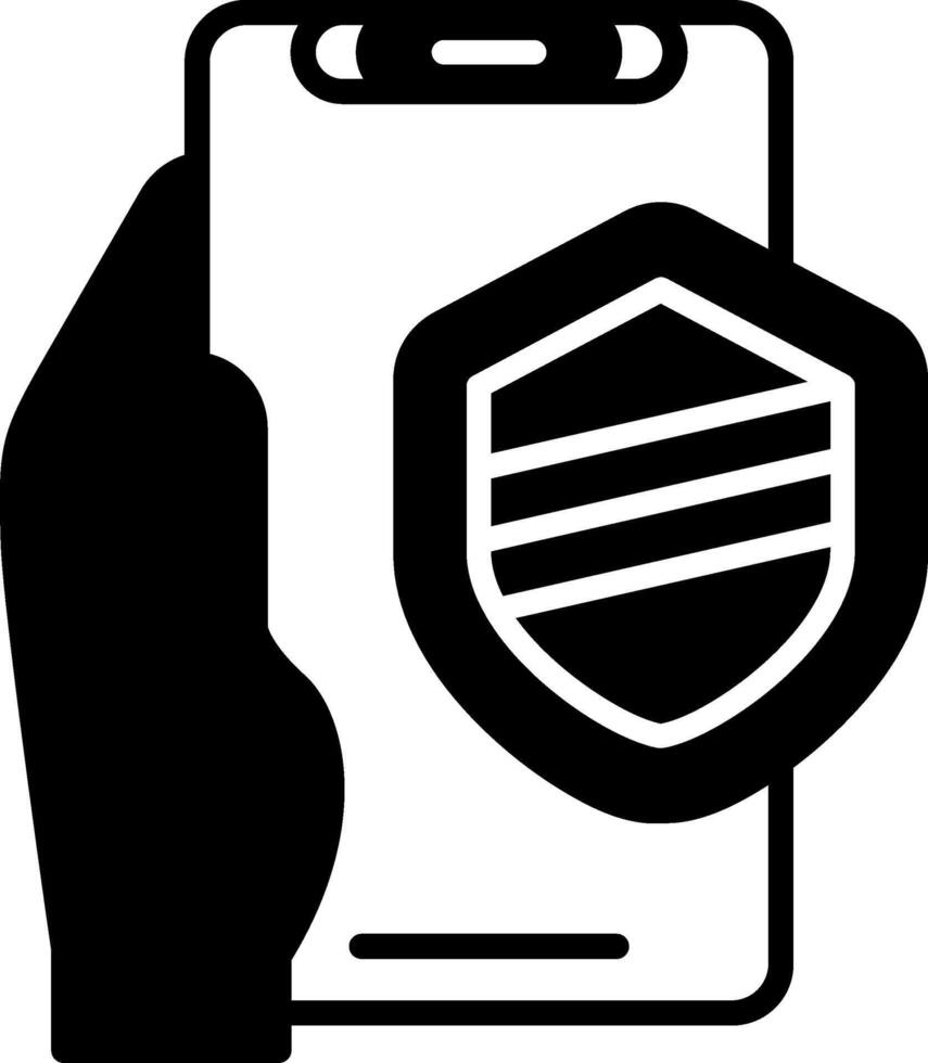 Security Glyph Icon vector