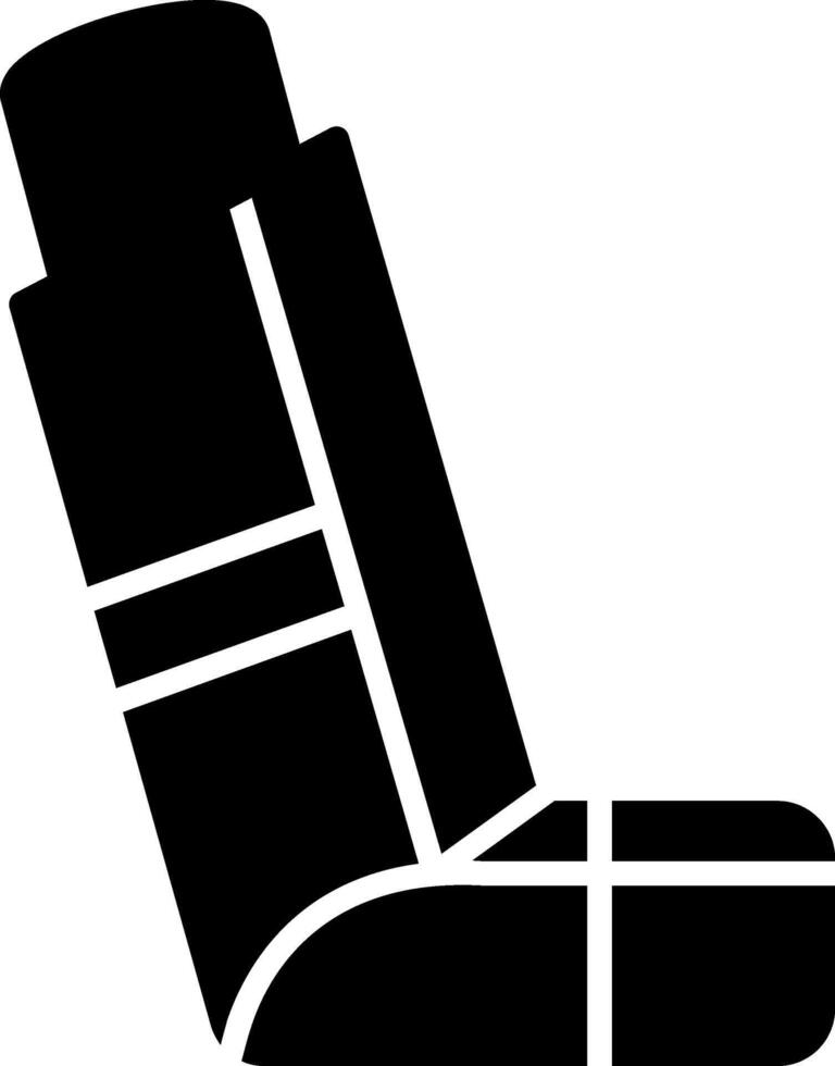 Inhaler Glyph Icon vector