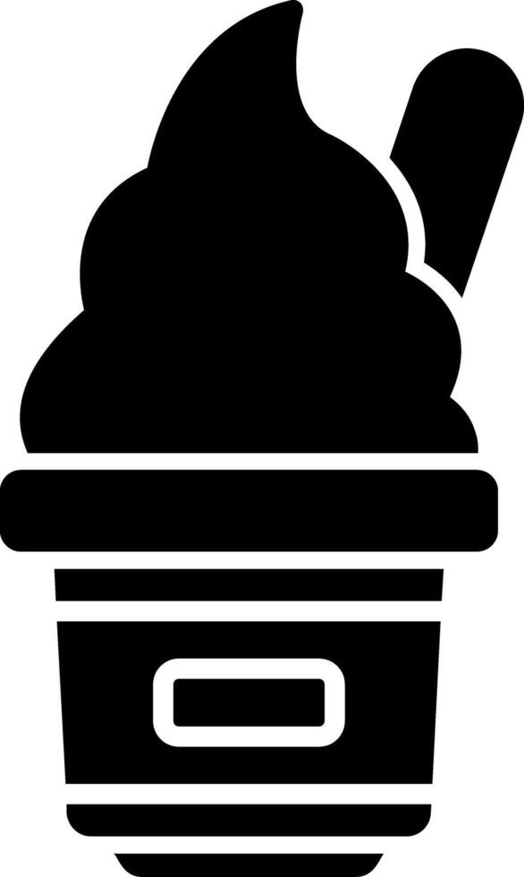 Ice Cold Glyph Icon vector
