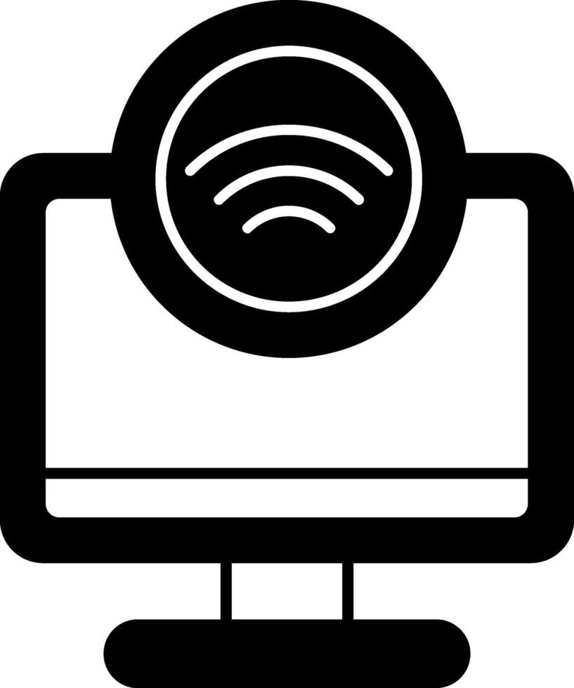 Internet Access Glyph Icon vector