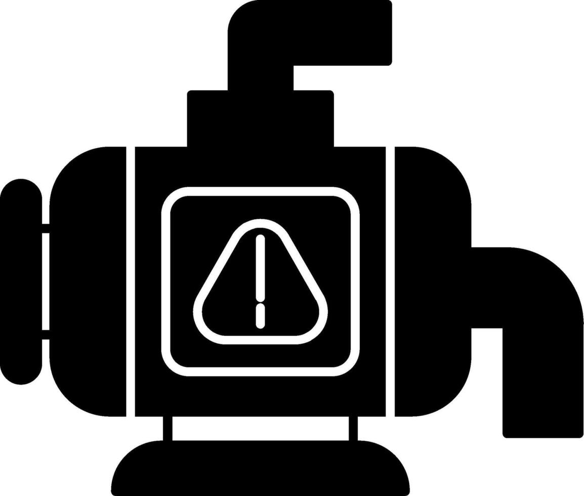 Water Pump Glyph Icon vector