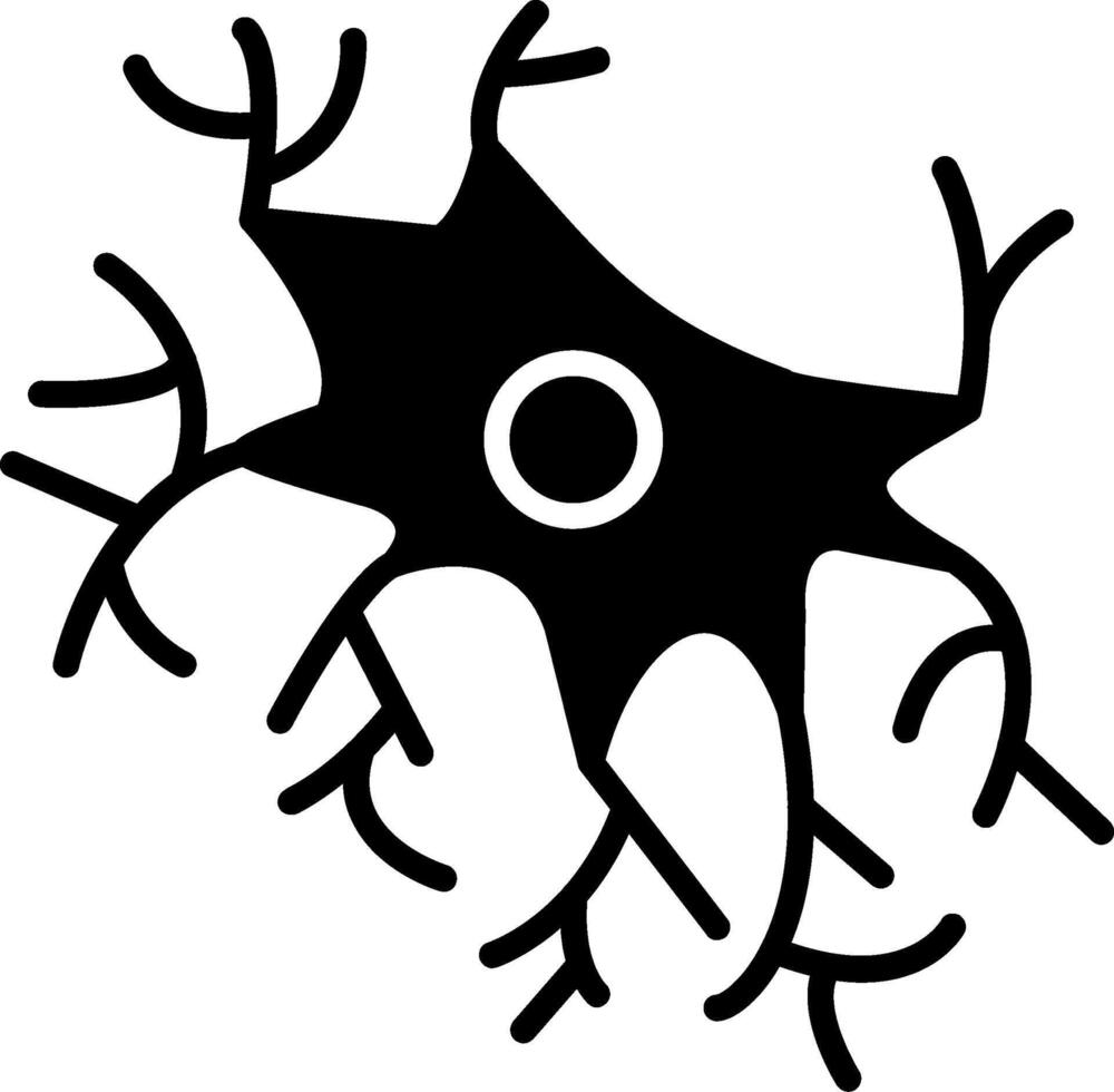 Astrocyte Glyph Icon vector